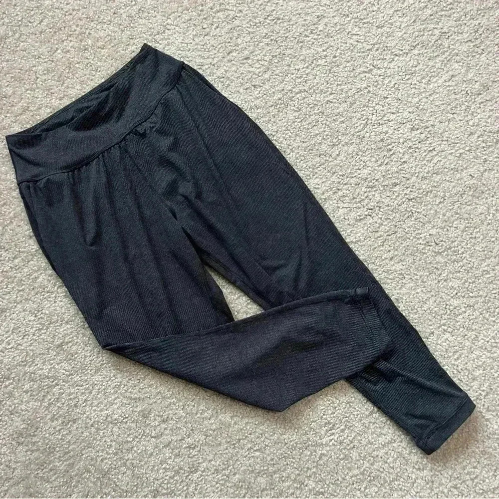 Prana Jogger Stretch Pants Striped Women Size XS Active Black Gray Lounge